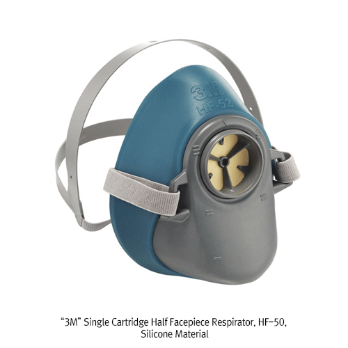 3M® “3200” & “HF-50” Single Cartridge Half Facepiece Respirator, For Reliable & Convenient Respiratory ProtectionCan be Used Only with 3000 & 1700 Series Filters & Cartridges, Lightweight, Reusable, 단구형 방독 호흡보호구