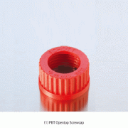 Piercing / Sealing Opentop GL Cap, Septa and Sealing-Ring(Gasket), DIN GL14~GL45For All Standard GL Screw Necks of Bottle·Tube·Vessel, Autoclavable, 피어싱 오픈캡·샙타·실링 링(가스켓)