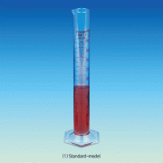 Favorit® A-class Measuring Cylinder, Hexagonal-base & Amber Stain Scale, 5~2,000㎖With Individual Certificate, Boro Glass 3.3, <Malaysia-made>, A급 메스실린더, 개별보증서부