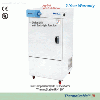 SciLab® Low Temperature(B.O.D) Incubator “WiseCube® LT”, 0℃~60℃, ±0.2℃, Medicaluse approved(230V)With 3 Wire Shelf, digital PID control, CFC-free Refrigeration(R-404A) System, forced-air Type, 150·250·420·700 lit저온(b.o.d) 배양기/인큐베이터, 강제 순환식, 우수한 온도정확성, 친환경