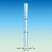 SciLab® Tall-form Nessler Tube, Color Comparison, 2 pcs Matched Set, 25/50 & 50/100㎖With Optically Plane Bottom, Borosilicate Glass 3.3 장형 비색관, 2개 매치 세트