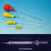 Glass Dropping Pipet, with Ball Bulb & Graduation, 2~20㎖With Heavy Glass, Bulb in Stem, 글라스 드로핑 피펫, 정밀 눈금부(스포이드)