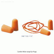 3M® Comfort Wide-range Ear Plug, 29~33dB/NRRMade of PU and PVC Foam, ANSI-compliance, 다양하고 편안한 귀마개