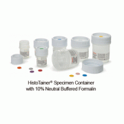 HistoTainer ⅡTM Specimen Container, 50% Filled with 10% Neutral Buffered, NON Tamper Evident Screwcap, 20~120㎖ Ideal for Collection·Transport·Storage of Histology Specimens, PP Container & PE Cap, <Canada-made>, 조직 표본·검사물 보관 용기