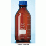 DURAN® GL25~45 Original & GLS80 Wide-neck Light-Proof Amber Laboratory Bottle, Graduated, 10~20,000㎖With Screwcap & Pouring Ring, Autoclavable, 500nm UV Protected, “ 듀란 ” 오리지널 & 광구 자외선 차단 갈색 랩바틀