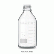 DURAN® Primary Packaging PURE Bottle & Screwcap, GL45, 500~20,000 ㎖GMP & API Manufacturing, with Dust Cover, Qualification Package, Boro-glass 3.3, 보증서부 퓨어 바틀