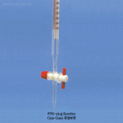 Witeg® PTFE-plug Burette, Class B, with Fine Graduation, DIN/ISO , 5 ~ 100㎖, [ Germany-made ] , 테프론콕 뷰렛, 갈색눈금