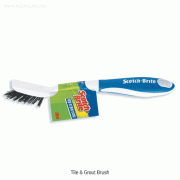 3M® Scotch® Tile & Grout Brush, Ideal for Bathroom, Scour-power BrushWith PP Anti-slip Handle, Ergonomic Angled Handle, 스카치® 타일 및 틈새용 브러쉬