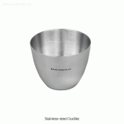 Stainless-steel Crucible, without Lid, Rustless, 22~100㎖Non-magnetic 18/10 Stainless-steel, 비자성 스텐 도가니