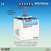 SciLab® Freeze Dry System, Lab Scale Benchtop-type “WiseDryTM FD-8”, 8 Lit, 3Lit/24hr, Cold Trap Max. -90℃ with Automatic & Manual Process, Used with 12-port T-type Manifold or 8-port Acrylic Drying Chamber, 실험실용 동결 건조기