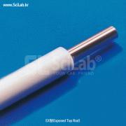 Cowie® All PTFE Stirring Shaft with Steel-core “Encapsulated”, L40~100 cm<br>PTFE 교반봉/임펠라, 철심 내장/Mold 성형, Overhead Stirrers용, -200 +280℃ 내열