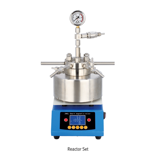 Lab High Pressure Hydrothermal Synthesis Magnetic Stirring Mini Autoclave Reactor Set, 50·100·250·500㎖<br>Compact Size, Stirring and Reacting Device, Max-1000rpm/220bar, 탁상용 미니 고압 수열합성 오토클레이브 반응기 세트