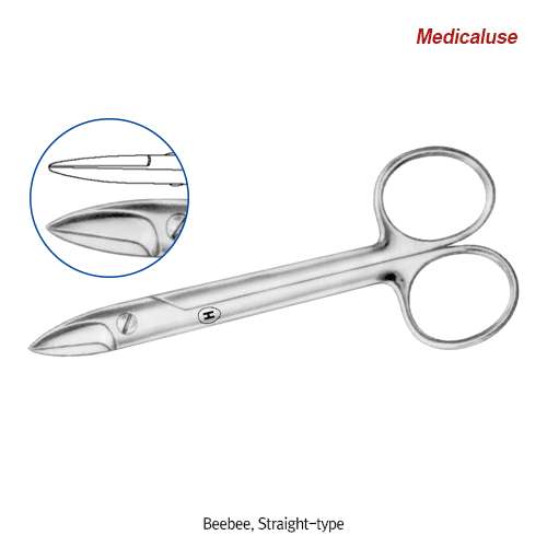 Hammacher® Premium Dental Crown Scissors, L100 & 120mm, Medicaluse<br>For Cutting Dental Dam·Wire·Crown·Plate, Stainless-steel 420, <Germany-Made> 프리미엄 크라운 가위, 독일제 의료용, 비부식