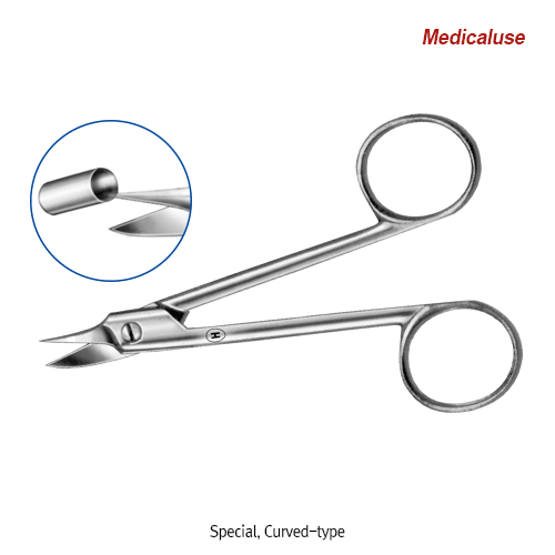 Hammacher® Premium Dental Crown Scissors, L100 & 120mm, Medicaluse<br>For Cutting Dental Dam·Wire·Crown·Plate, Stainless-steel 420, <Germany-Made> 프리미엄 크라운 가위, 독일제 의료용, 비부식