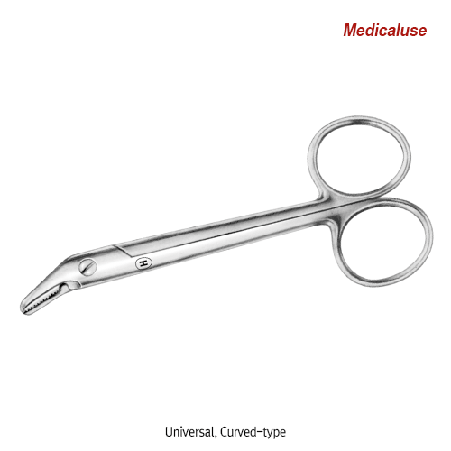 Hammacher® Premium Dental Crown Scissors, L100 & 120mm, Medicaluse<br>For Cutting Dental Dam·Wire·Crown·Plate, Stainless-steel 420, <Germany-Made> 프리미엄 크라운 가위, 독일제 의료용, 비부식