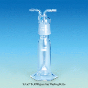 SciLab® Glass Filtered Gas Washing Bottle, Boro Glass 3.3, 250 & 500㎖<br>With 45/40 Socket Joint Head and Filter Disc, P1, 45/40 광구 조인트식 가스 세척병