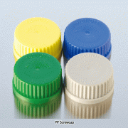 DURAN® PP Colored GL-Screwcaps & Pour-rings, -10℃+125/140℃, Autoclavable