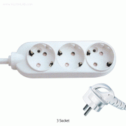 Winners® 1.5 ~10m General Multiple Socket-outlet, Polycarbonate/PC ABS, AC 250V, 15A<br>With Function for Prevention of Electric Shock, Earth-type, Heat-Resistant, 멀티탭(접지)