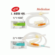 SUNGSHIM® Infusion/I.V Set, Standard & Filtered, Sterile, Individual packing, Medicaluse<br>GMP, Non-DEHP/-Pyrogenic/-Toxic PVC, 수액/수혈세트, Ⅰ.표준형 & Ⅱ.필터부착형, 멸균 개별포장, 의료 일회용