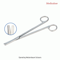 Operating Metzenbaum Scissors, Stainless-steel 420, L200mm, Medicaluse<br>With Rounded Blunt-Blunt Tip, for Fine Cutting·Dissecting Tissue, 수술용 메쳄바움 가위, 의료용, 비부식