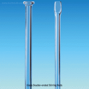 SciLab® DURAN glass Double-ended Stirring Rod, Φ6~Φ10mm, L200~L500mm<br>Useful for Crushing Clumped Powder and Solids, Borosilicate Glassα3.3